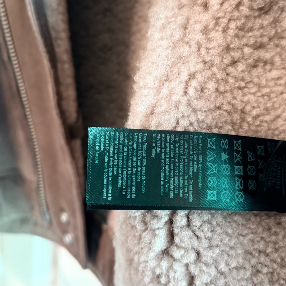 Allsaints Terro Shearling Biker Jacket - Picture 7 of 8